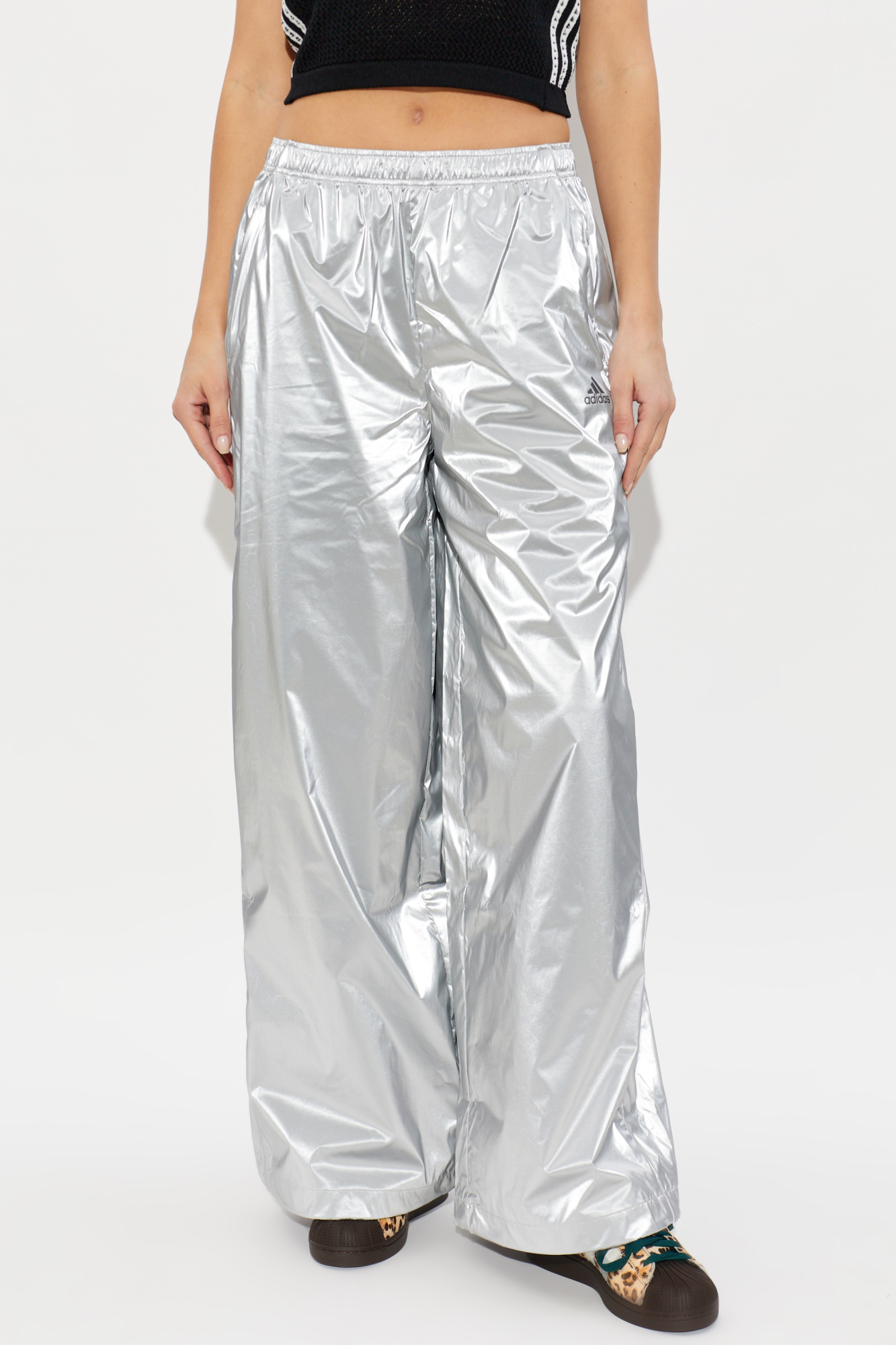パンツ FUMIKAUCHIDA llic silver pants Silver Trousers with drawstring cuffs ADIDAS Originals - Vitkac